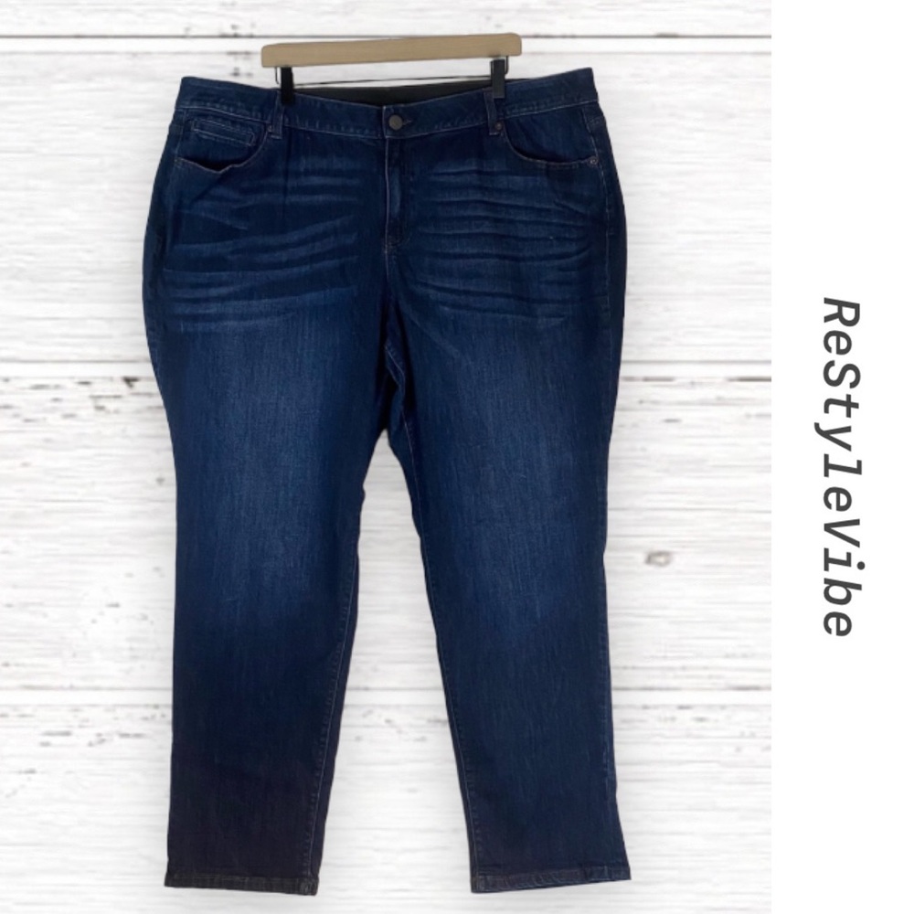 VENEZIA LANE BRYANT Women’s Size 24 Denim Jeans Skinny High Rise Stretch Fit